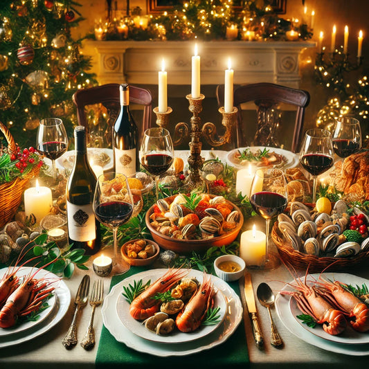 Feast of 7 Fishes Christmas Eve Italian Wine Collection